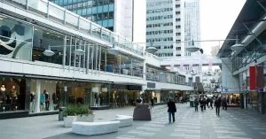 A shopping mall in a newly developed area, an outstanding project of U Wang Young